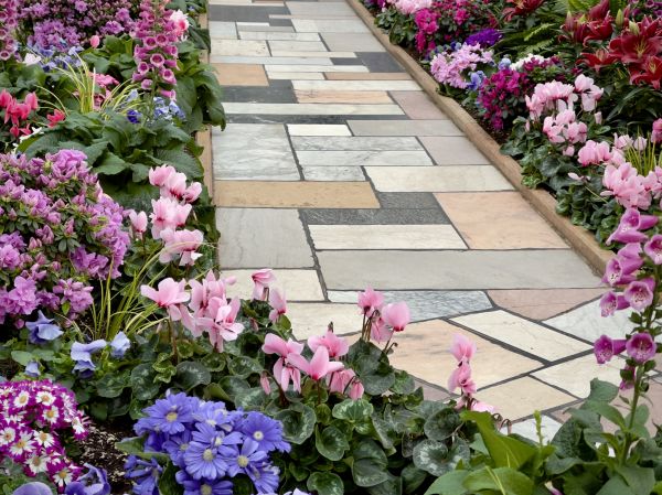 Garden Path Installation in Post Falls